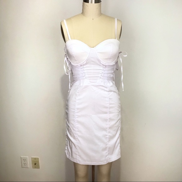 NWT White Corset Dress Size S\M - Picture 4 of 11